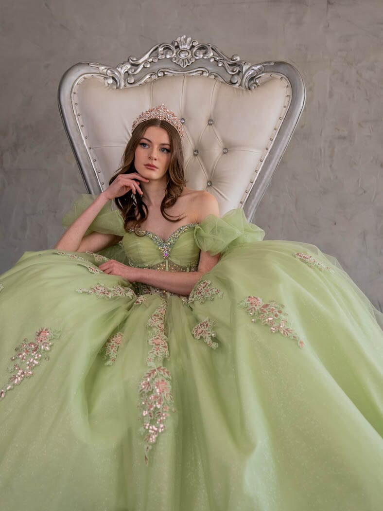 Off Shoulder Corset Ball Gown by Calla SCL-30012 - product image 3