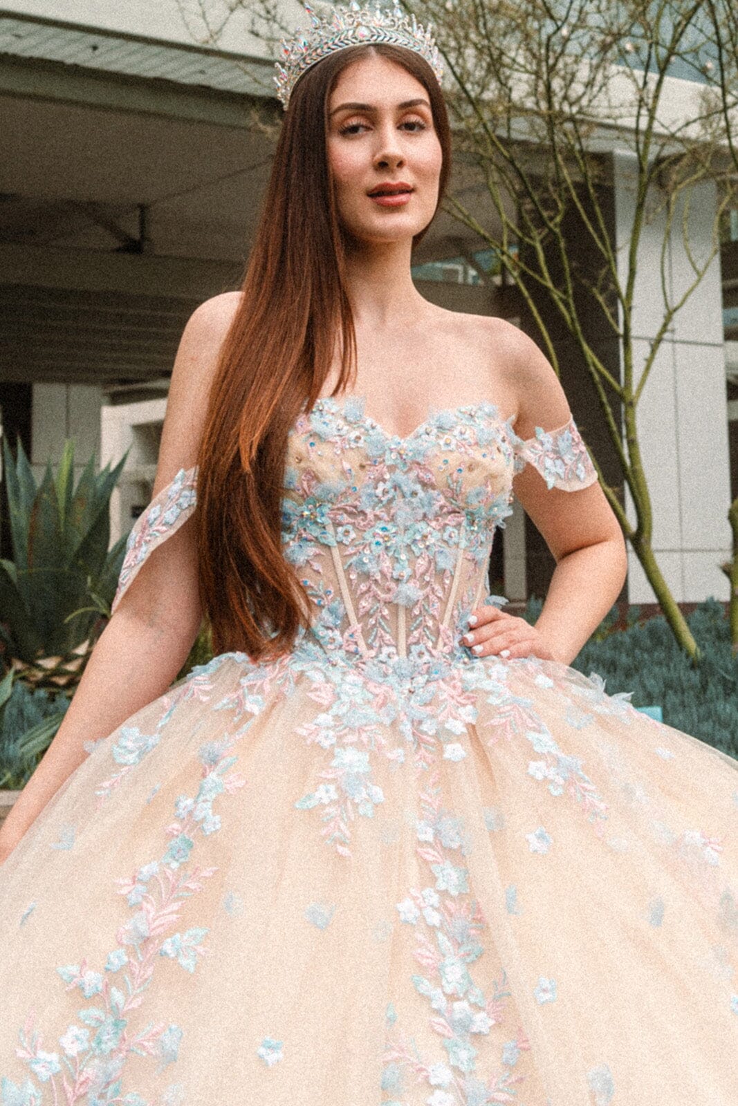 Off Shoulder Corset Ball Gown by GLS Gloria GL3504 - product image 3