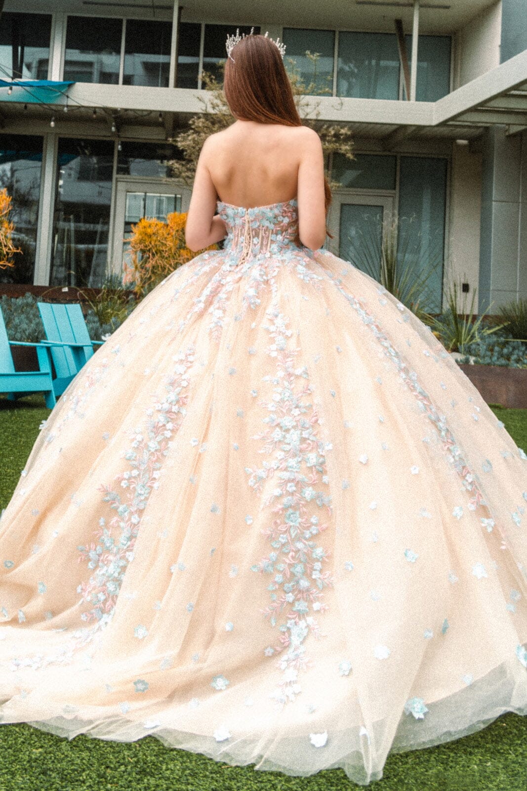Off Shoulder Corset Ball Gown by GLS Gloria GL3504 - product image 2