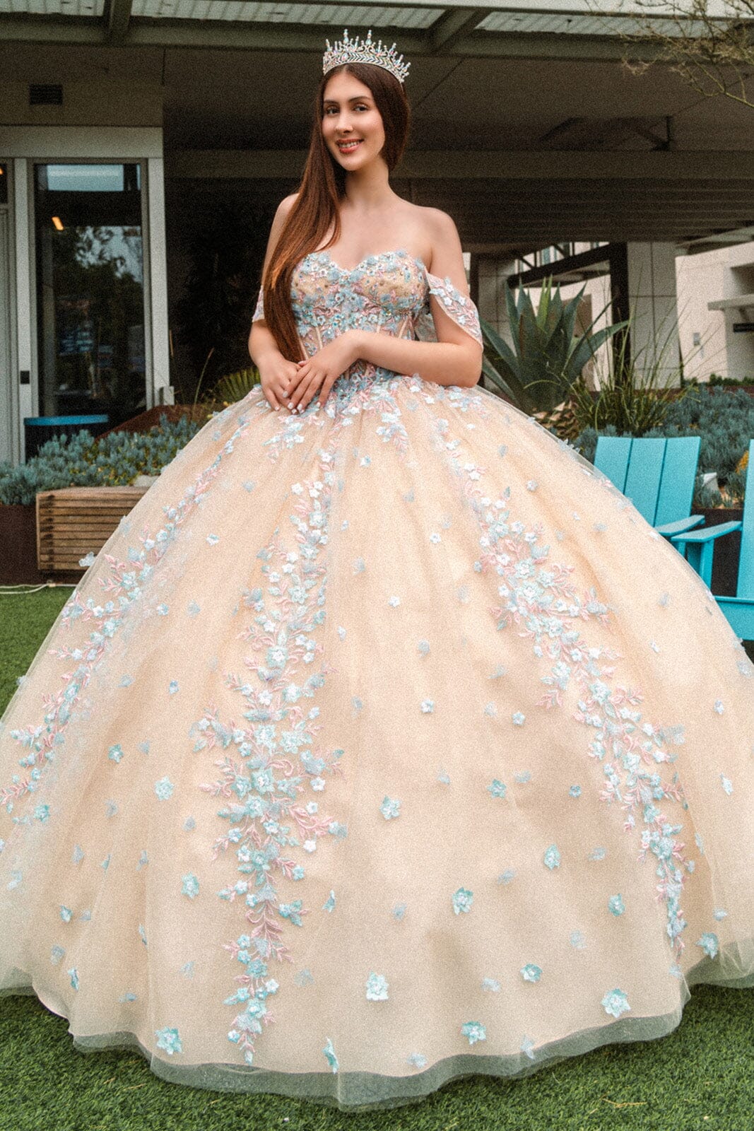 Off Shoulder Corset Ball Gown by GLS Gloria GL3504 - product image 6