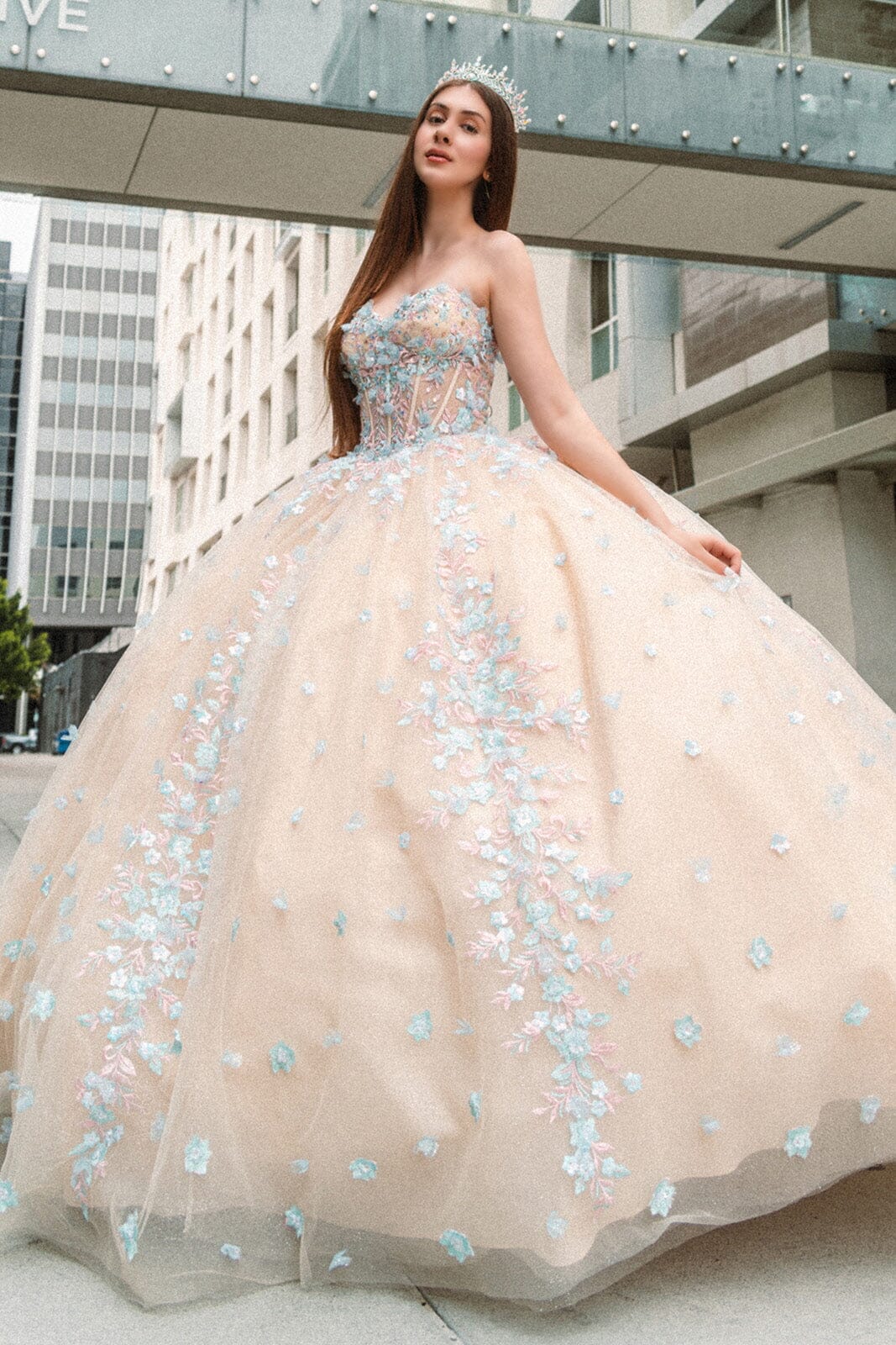 Off Shoulder Corset Ball Gown by GLS Gloria GL3504 - product image 4