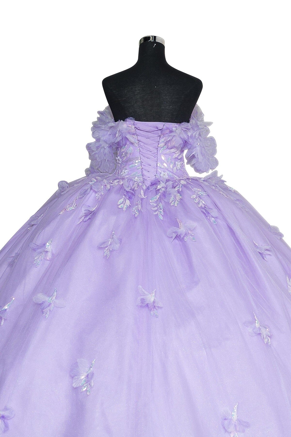 Ruffled Bodice Off Shoulder Ball Gown by Cinderella Couture 8065J - product image 6