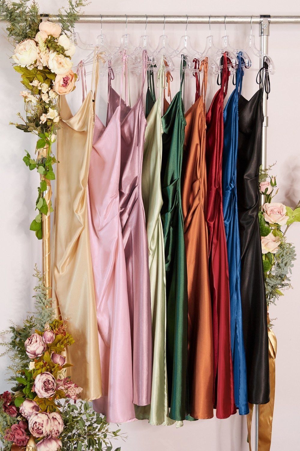 Satin Midi Dress by Cinderella Divine BD103 - product image 3