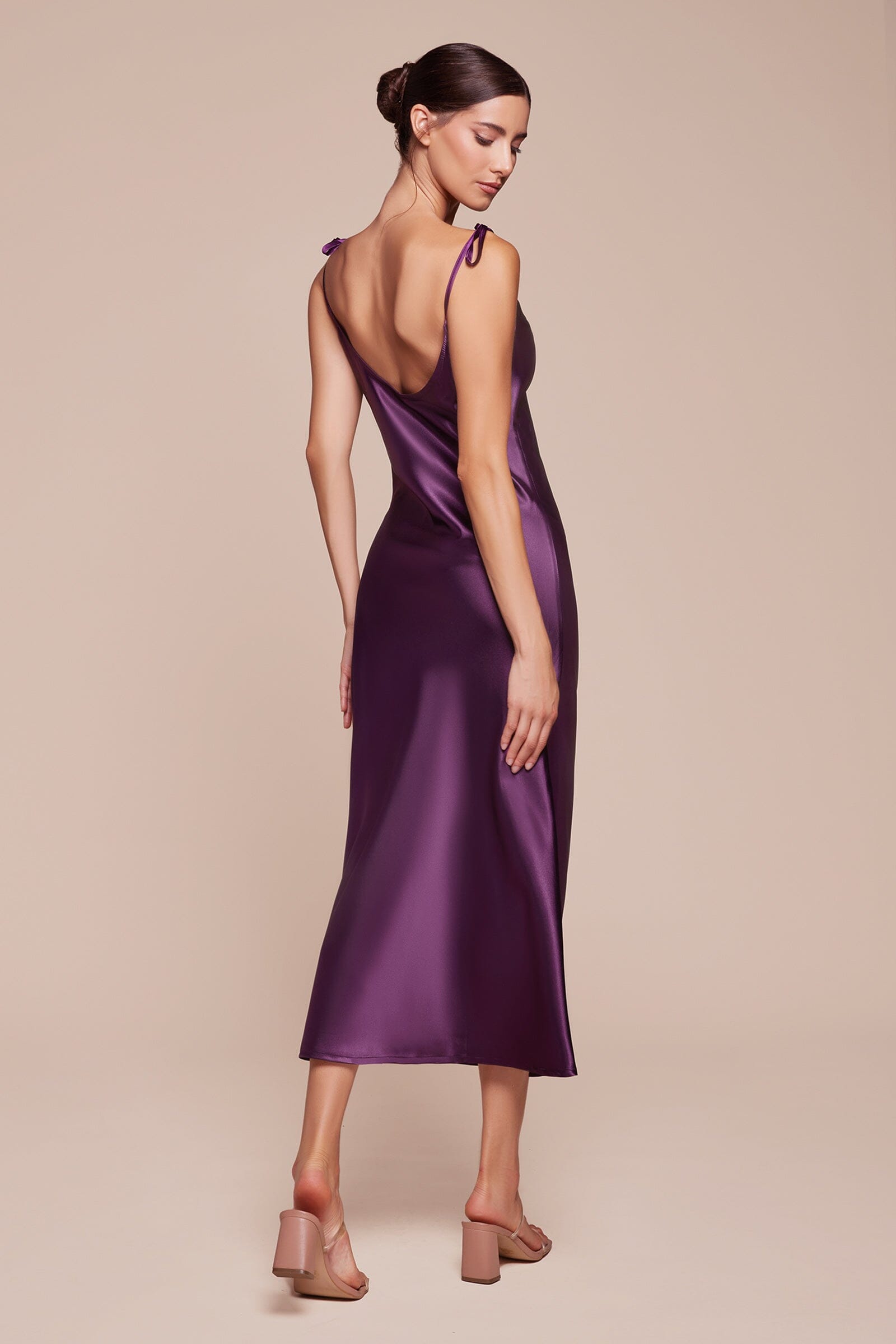 Satin Midi Dress by Cinderella Divine BD103 - product image 12