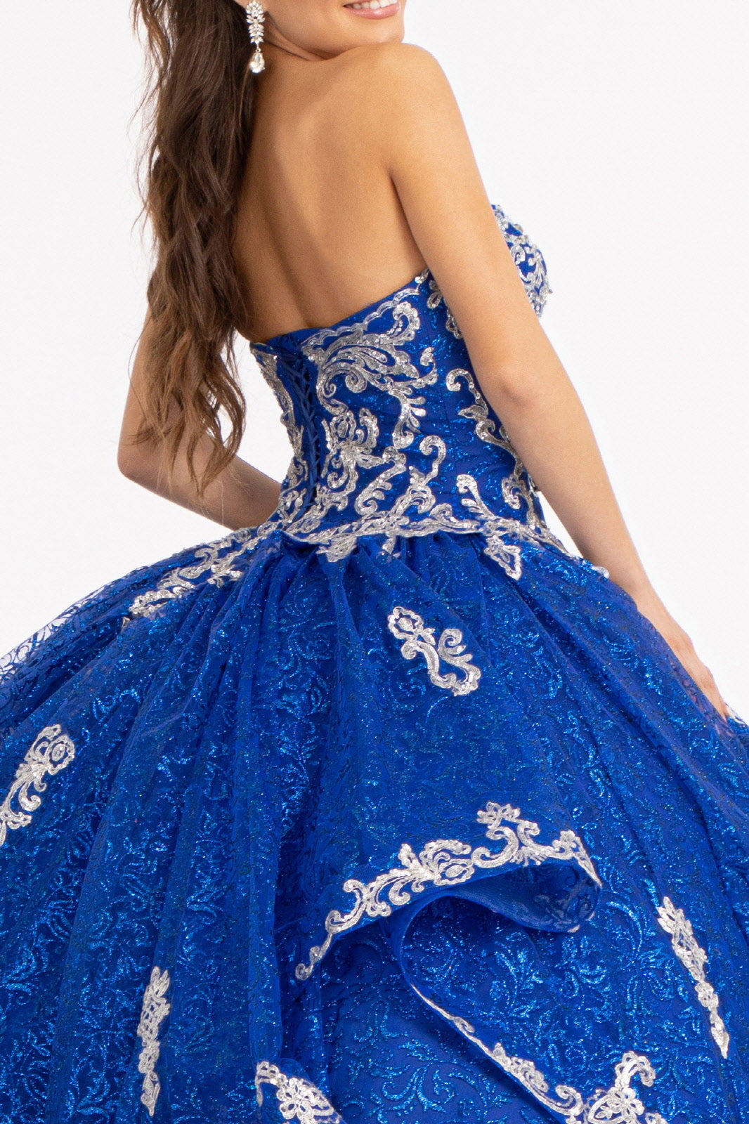 Sequin Print Strapless Ball Gown by Elizabeth K GL1987 - product image 8
