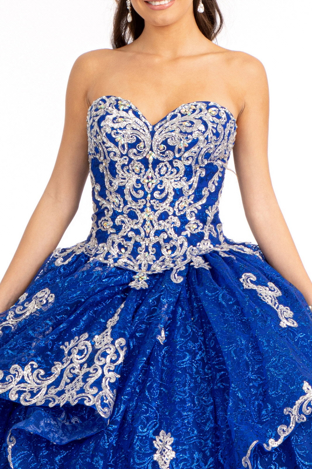 Sequin Print Strapless Ball Gown by Elizabeth K GL1987 - product image 7