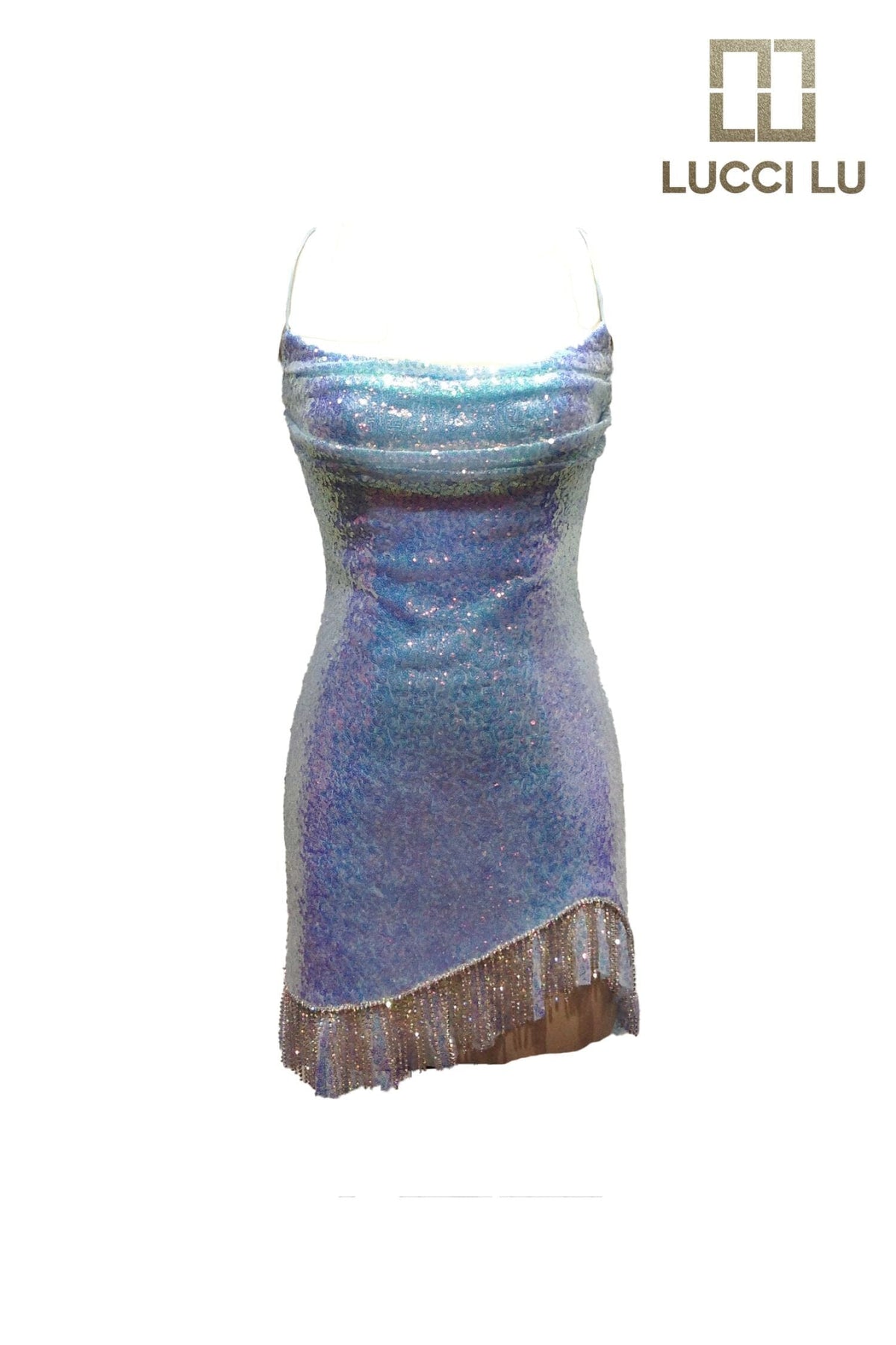 Sequin Short Sleeveless Fringe Dress by Lucci Lu 4169 - product image 5