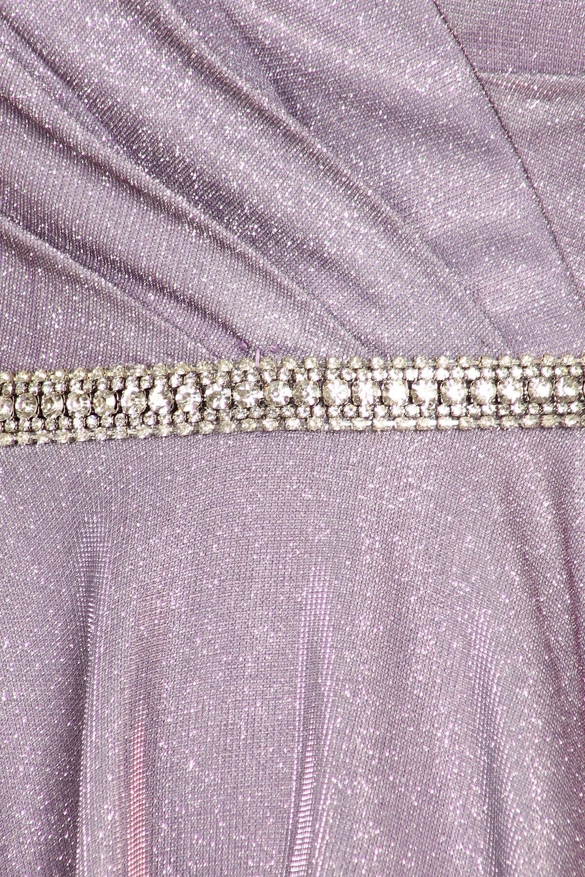 Short Beaded Metallic Glitter Dress by Cinderella Couture 8014J - product image 3