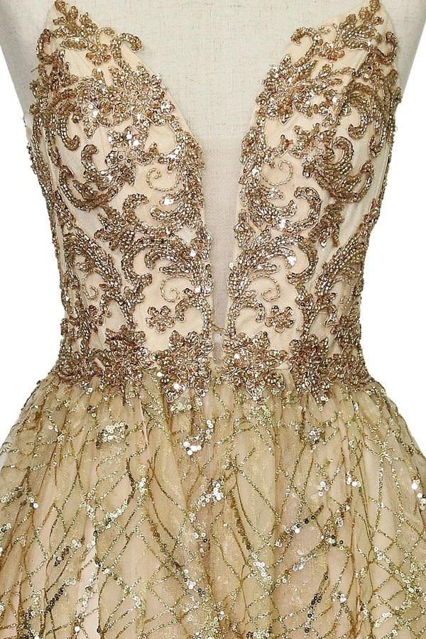 Short Deep Sweetheart Glitter Dress by Calla KY-74028 - product image 3