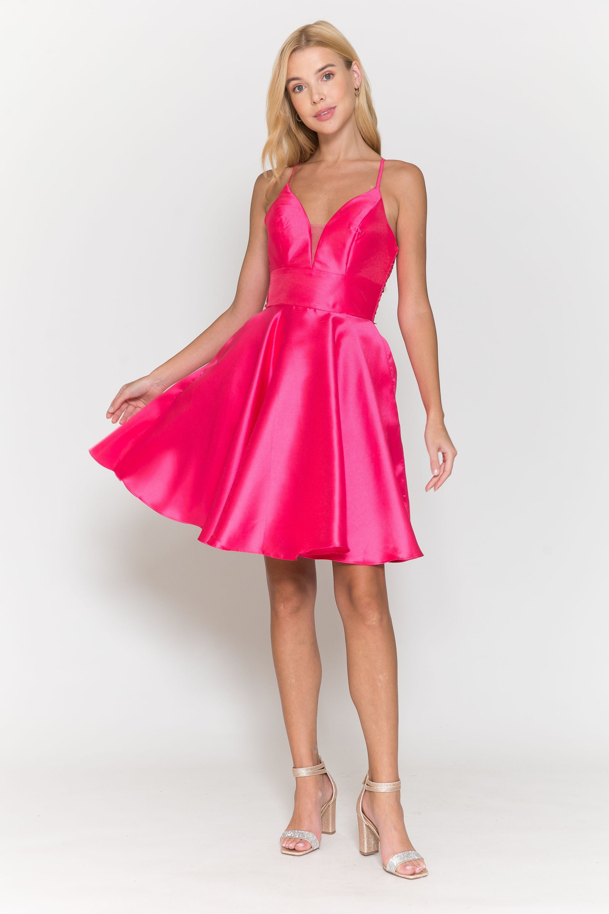 Short Mikado Pocket Dress by Poly USA 8698 - product image 5