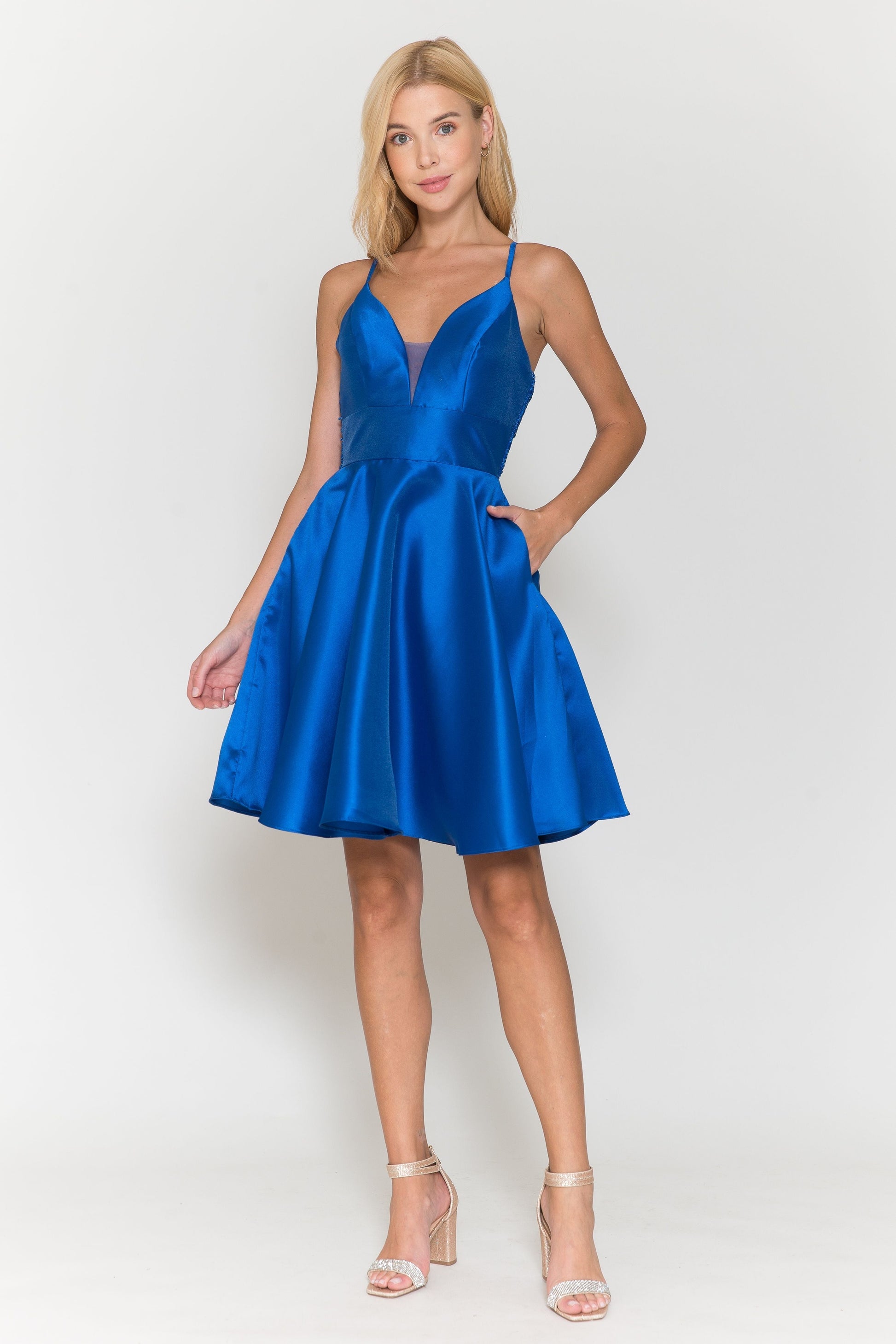 Short Mikado Pocket Dress by Poly USA 8698 - product image 3