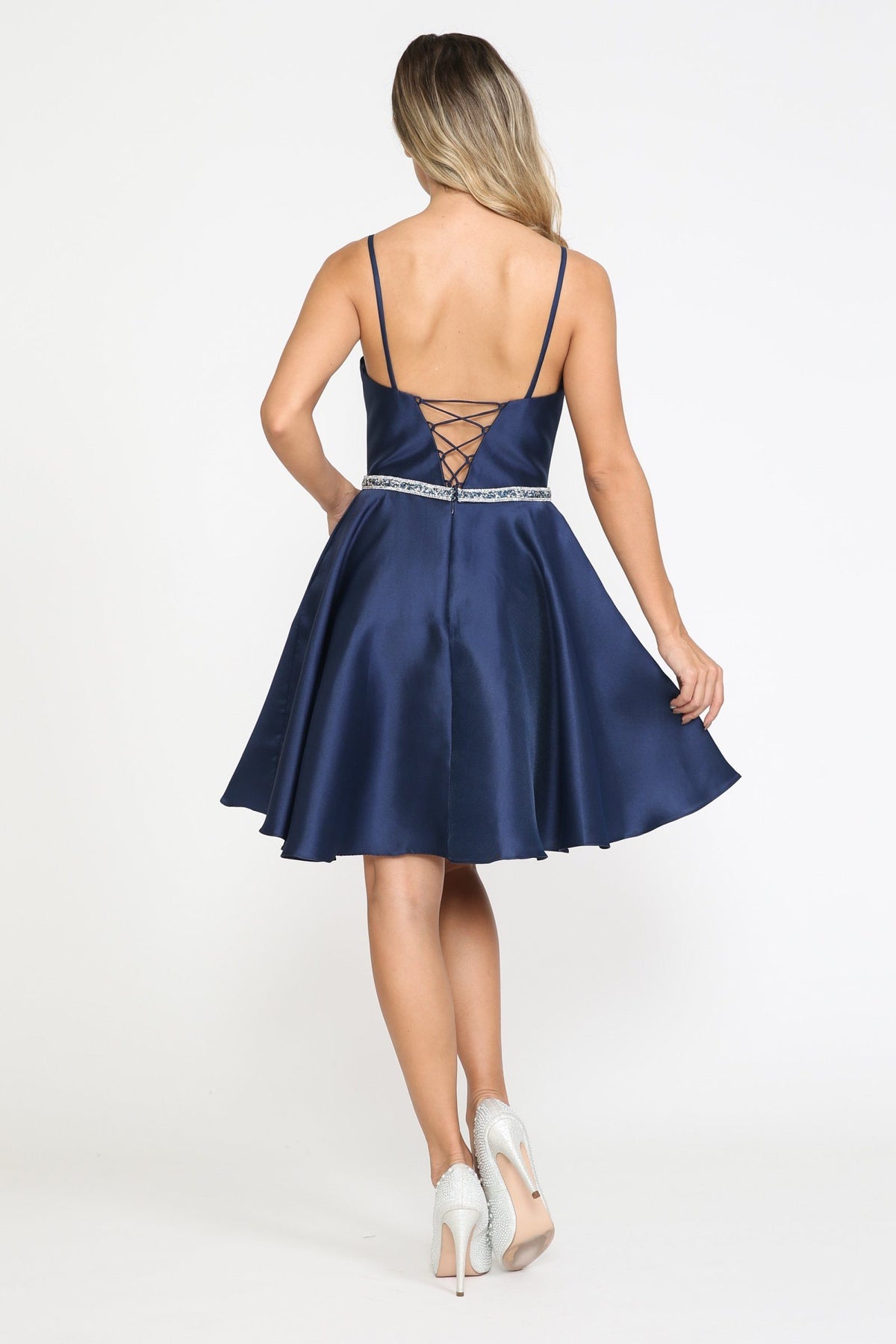 Short Mikado Sweetheart Dress by Poly USA 8420 - product image 4