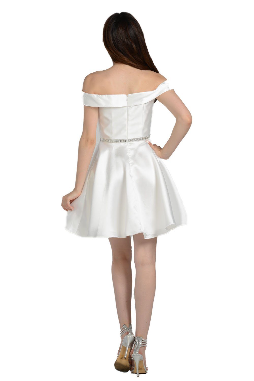 Short Off Shoulder Mikado Dress by Poly USA 7948 - product image 13