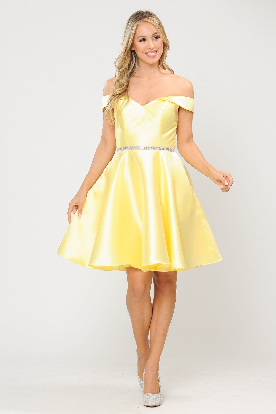 Short Off Shoulder Mikado Dress by Poly USA 7948 - product image 4