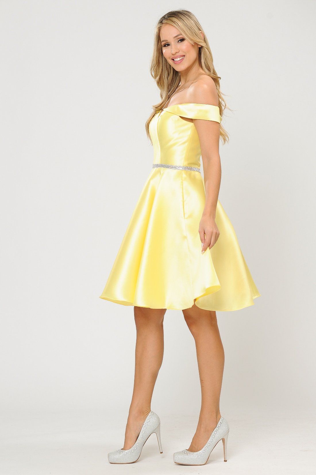Short Off Shoulder Mikado Dress by Poly USA 7948 - product image 3