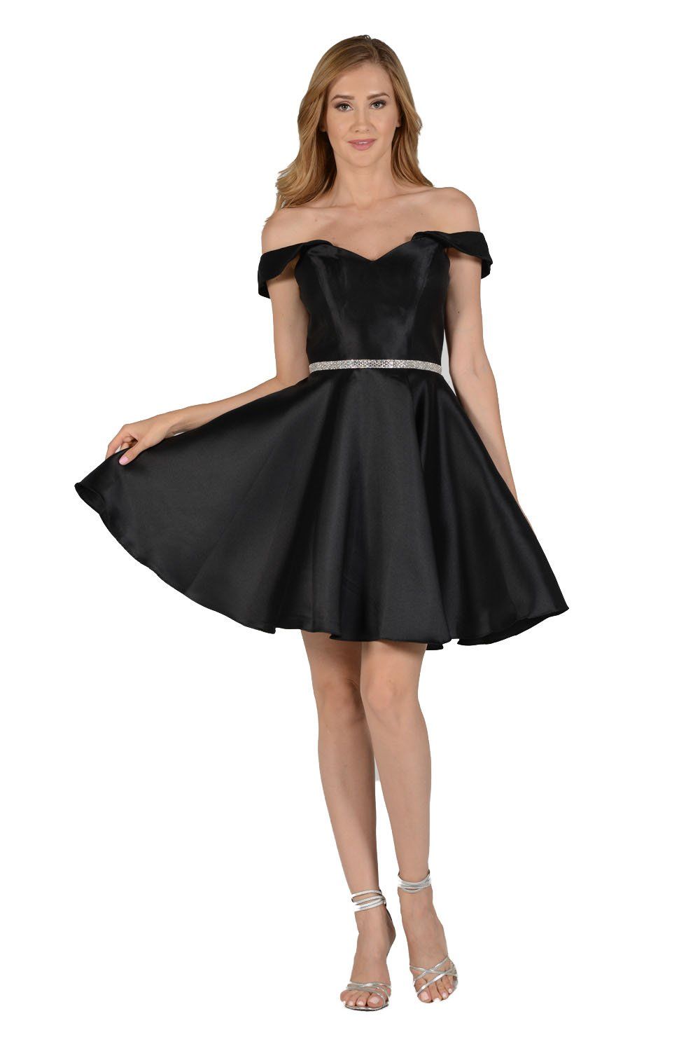Short Off Shoulder Mikado Dress by Poly USA 7948 - product image 8