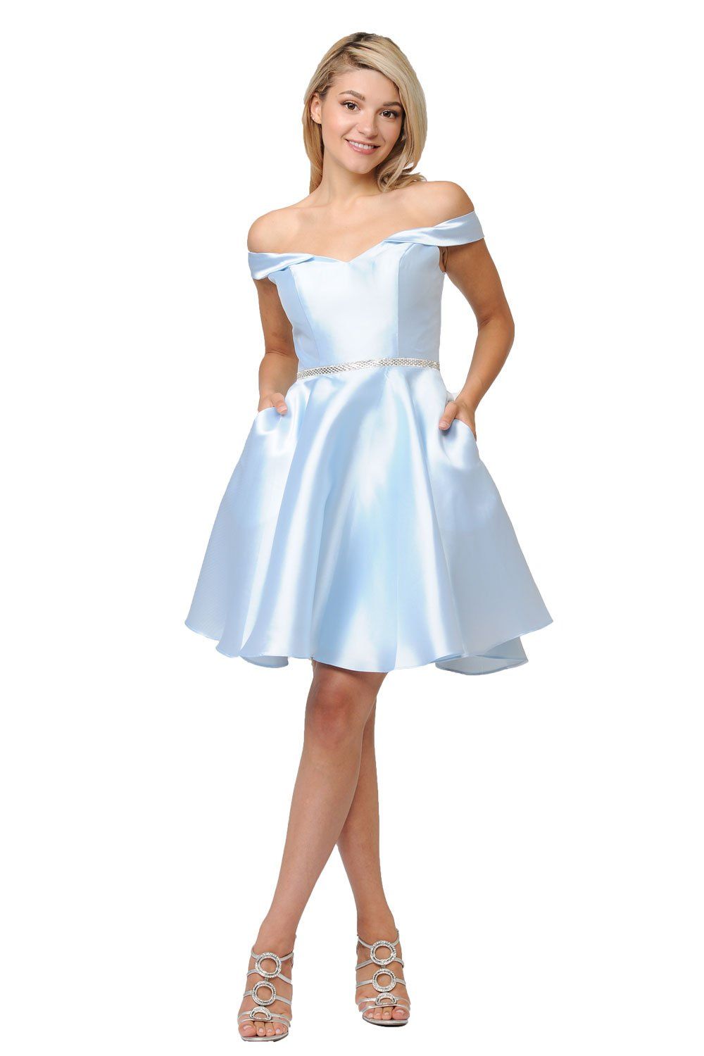 Short Off Shoulder Mikado Dress by Poly USA 7948 - product image 6