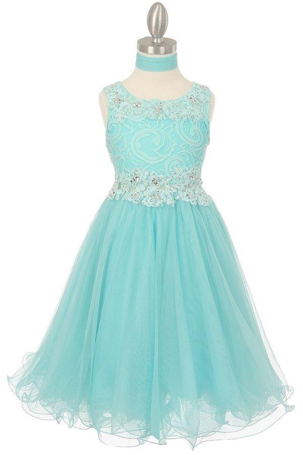 Short Ruffled Dress with Lace Bodice by Cinderella Couture 5010 - product image 14
