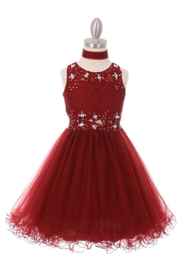 Short Ruffled Dress with Lace Bodice by Cinderella Couture 5010 - product image 6