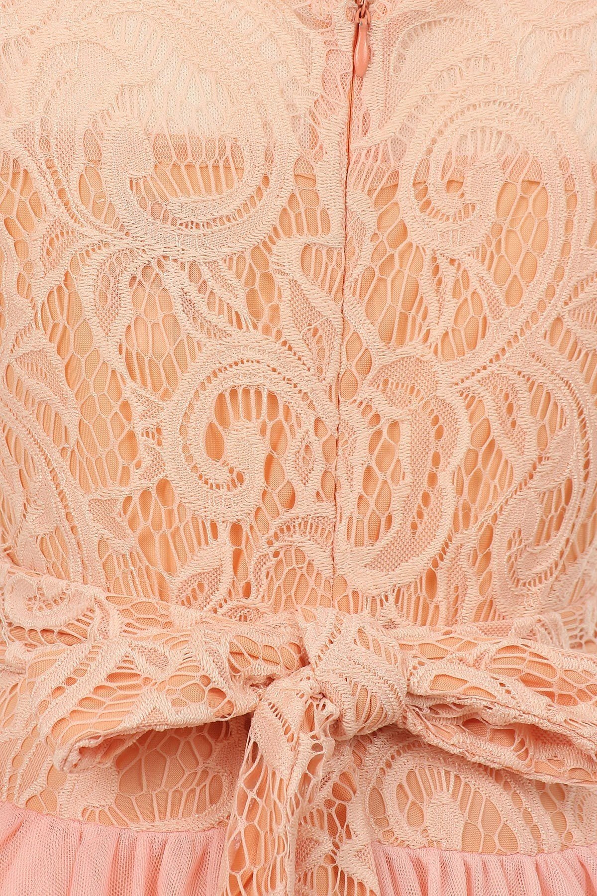 Short Ruffled Dress with Lace Bodice by Cinderella Couture 5010 - product image 10