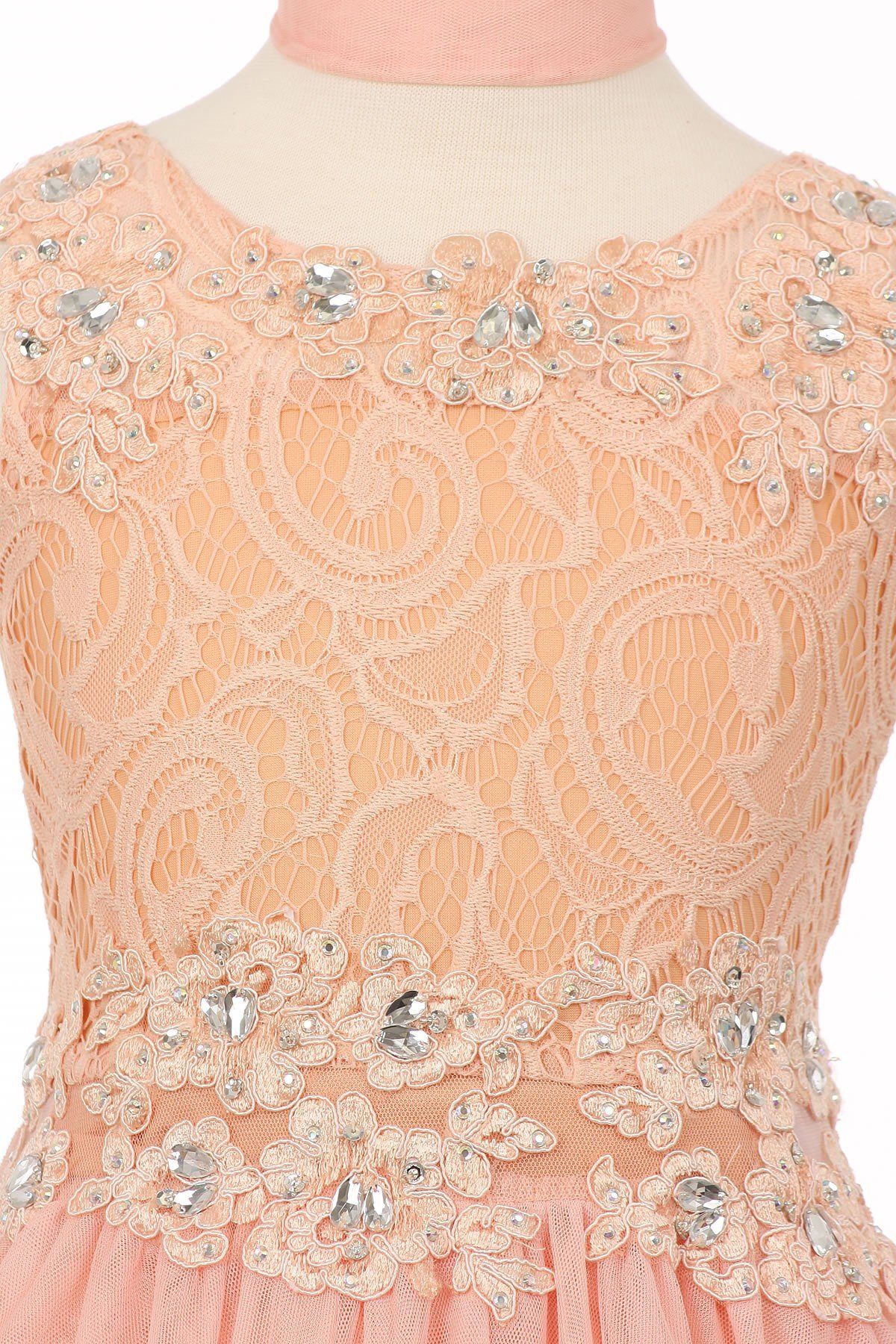 Short Ruffled Dress with Lace Bodice by Cinderella Couture 5010 - product image 8