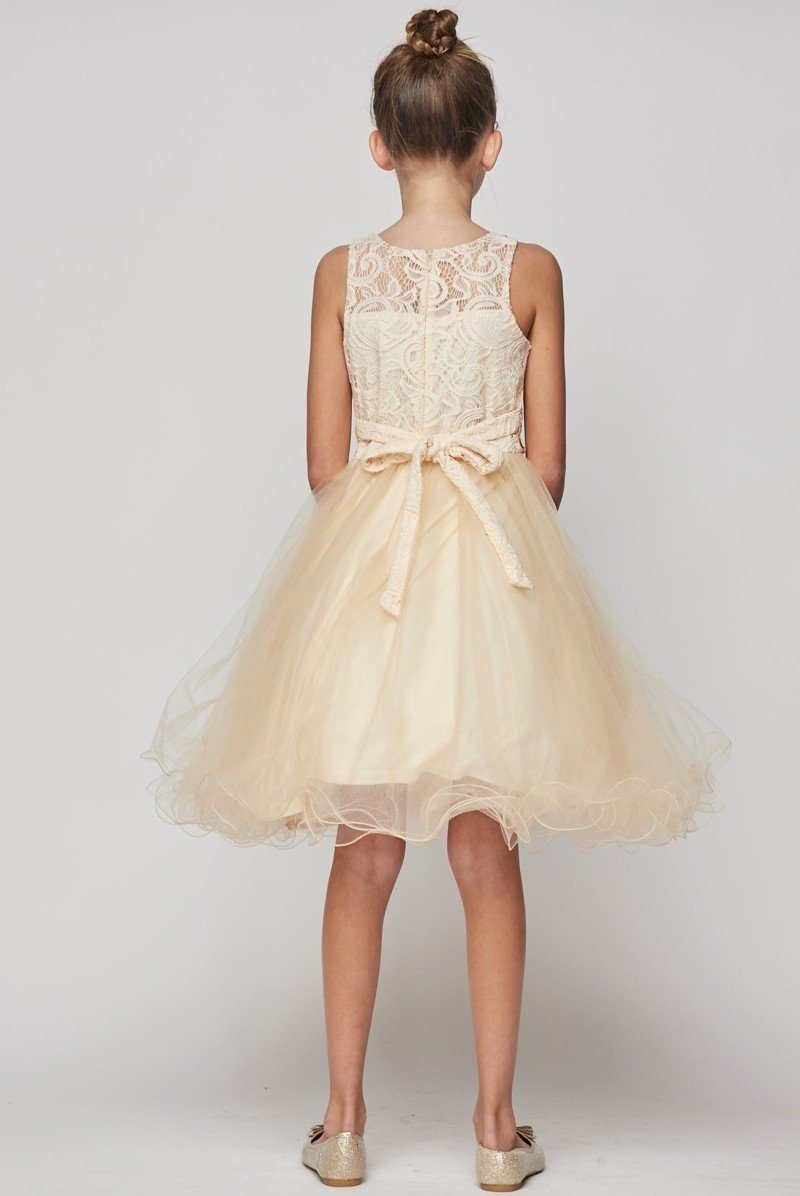 Short Ruffled Dress with Lace Bodice by Cinderella Couture 5010 - product image 19