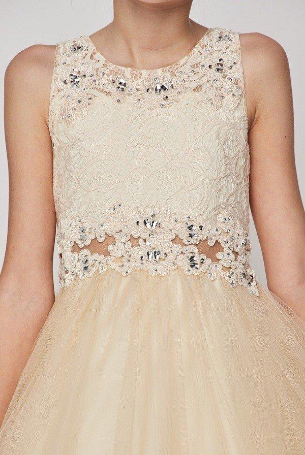 Short Ruffled Dress with Lace Bodice by Cinderella Couture 5010 - product image 18