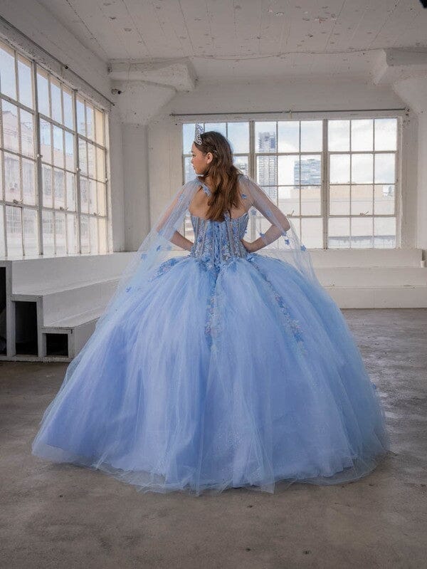 Sleeveless Cape Sleeve Ball Gown by Calla SCL-30006 - product image 7