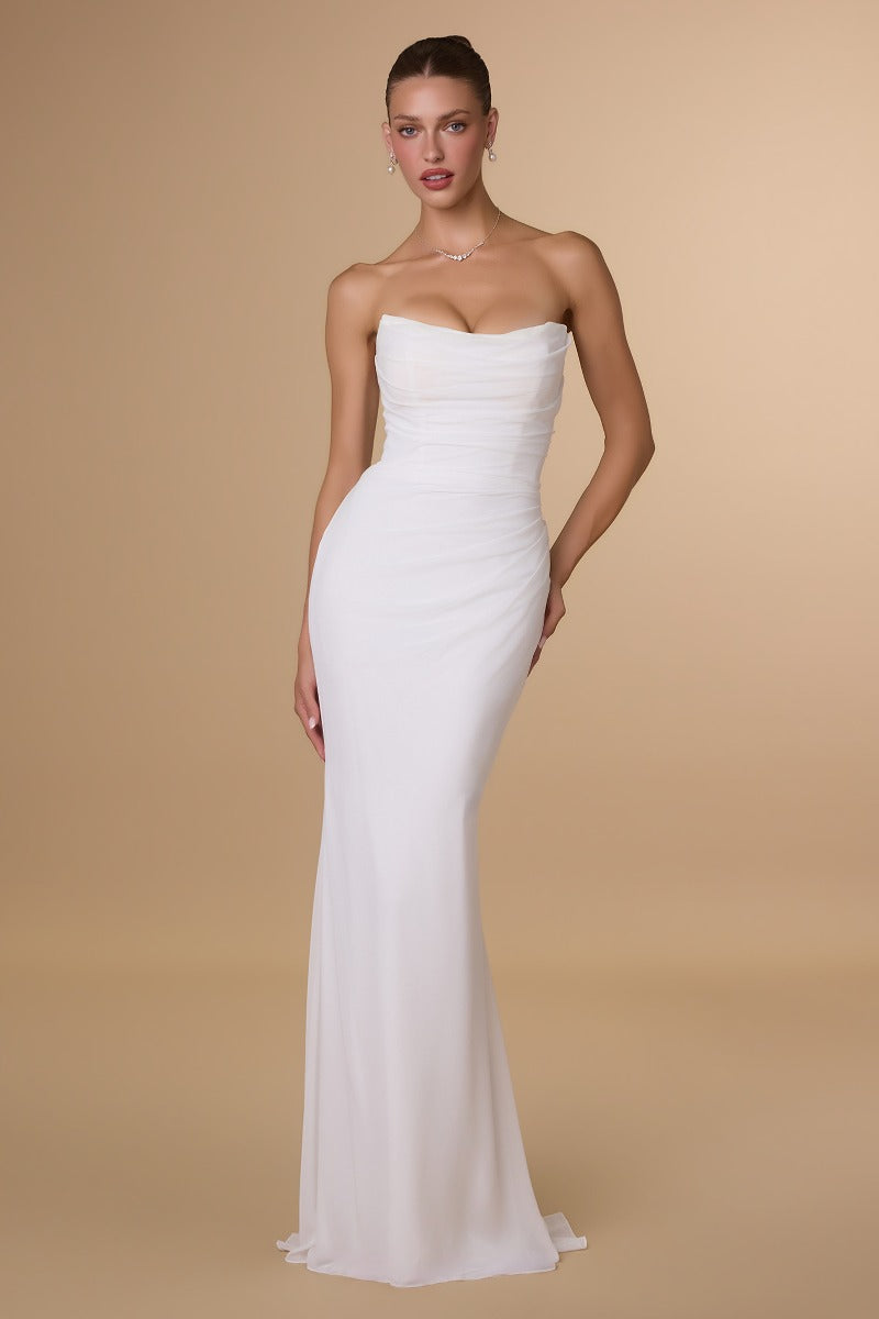 Designer T702W gown OFF WHITE